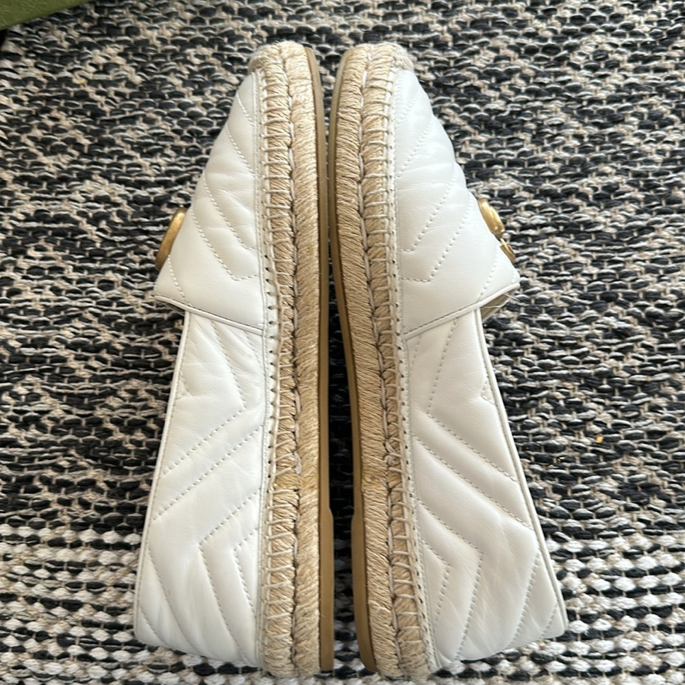Gucci double G logo Women's White Espadrilles - Picture 6 of 7